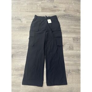 Fabletics Women's The Heights Cargo Pants Black Size Medium NWT Adjustable Waist